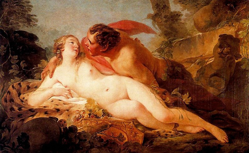 Jupiter And Antiope by Jean-Baptiste Marie Pierre, 1752